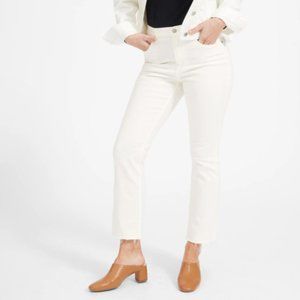 Everlane Kick Crop Jeans in White